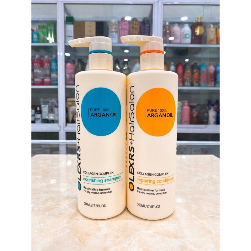 CẶP 2 CHAI Dầu gội VÀ XẢ collagen vinge 1000ml