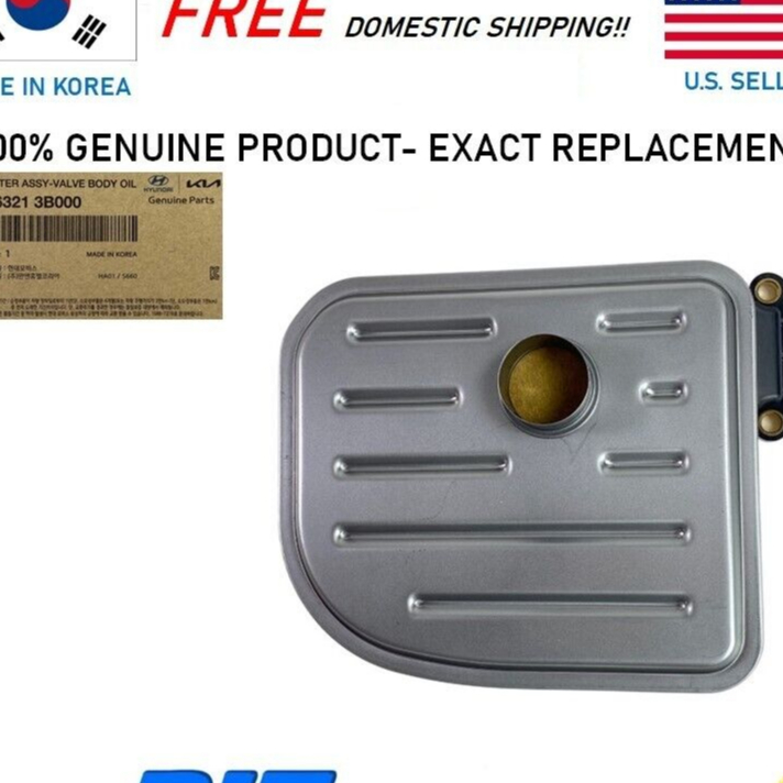 Lọc dầu/Nhớt hộp số AT  KIA/HYUNDAI  SANTAFE, SORENTO  - Hàng chính hãng 463213B000