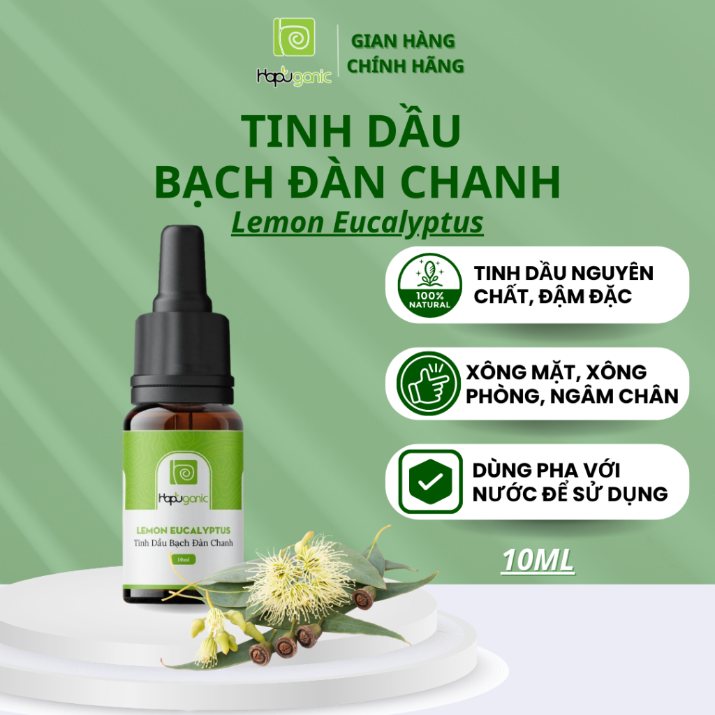 Tinh Dầu Bạch Đàn Chanh HaPuganic Lemon Eucalyptus 10ml