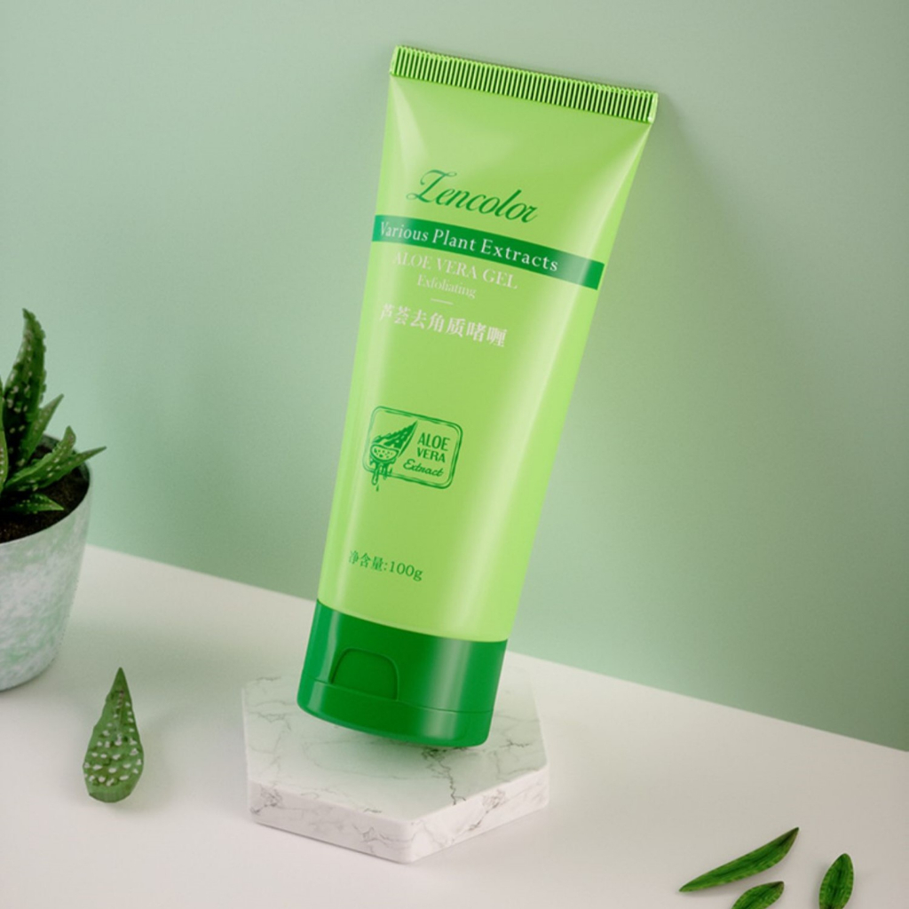 Tẩy tế bào chết da mặt LENCOLOR - Gel tẩy tế bào chết da mặt chiết xuất nha đam giúp dưỡng ẩm, làm sạch da- XAVIA COSMET