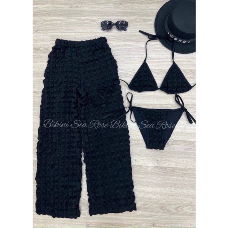 Set bikini 3 món quần dài chất xốp siêu xịn nhiều màu | BigBuy360 - bigbuy360.vn