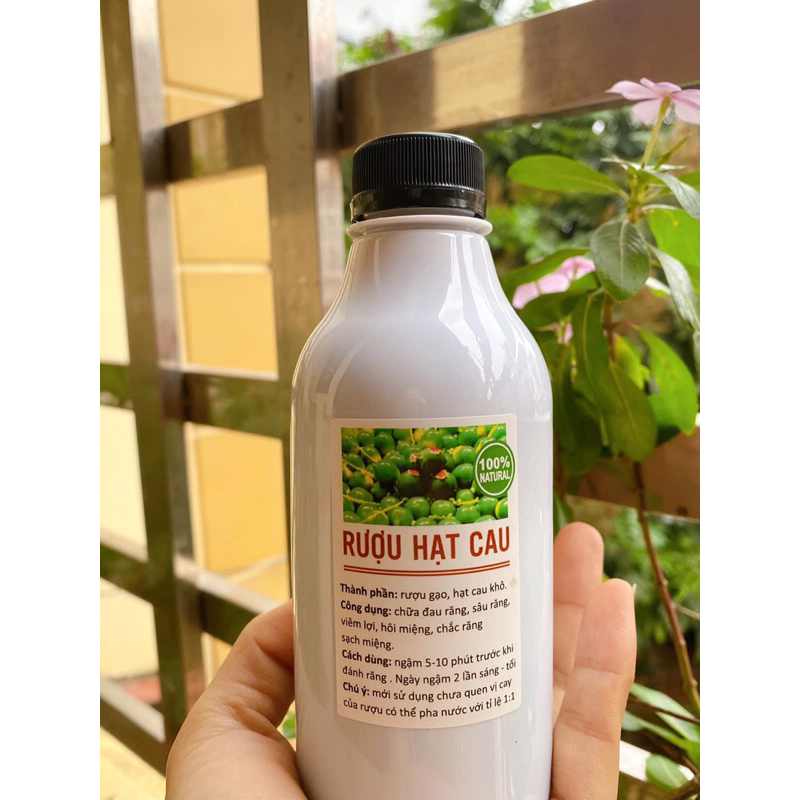 Nước súc miệng rượu ngâm hạt cau tối thiểu 6 tháng 300ml