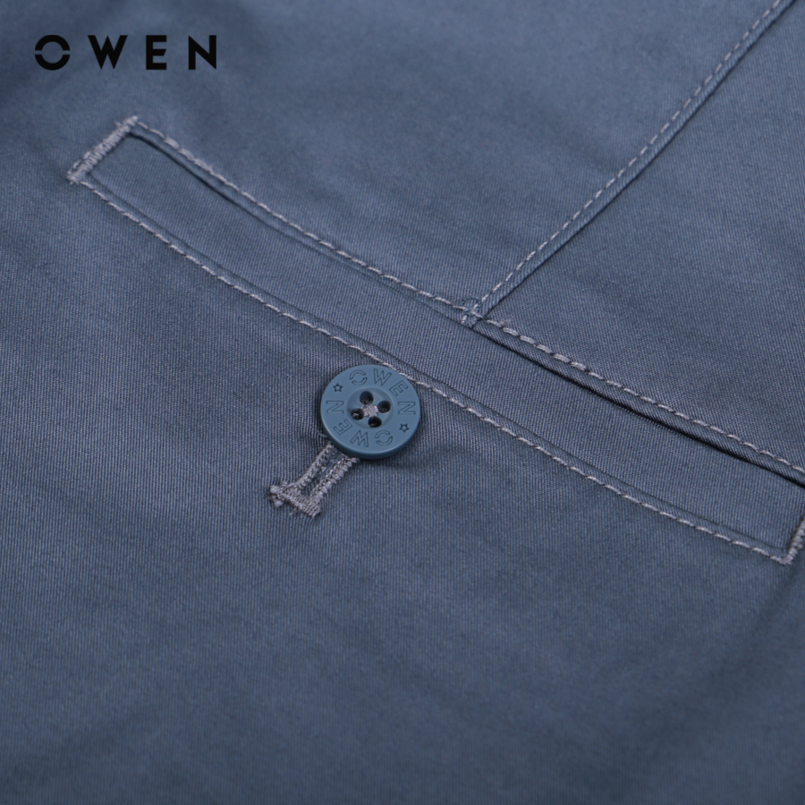 Quần short tây nam Owen Cotton Trendy màu xanh - SK231290