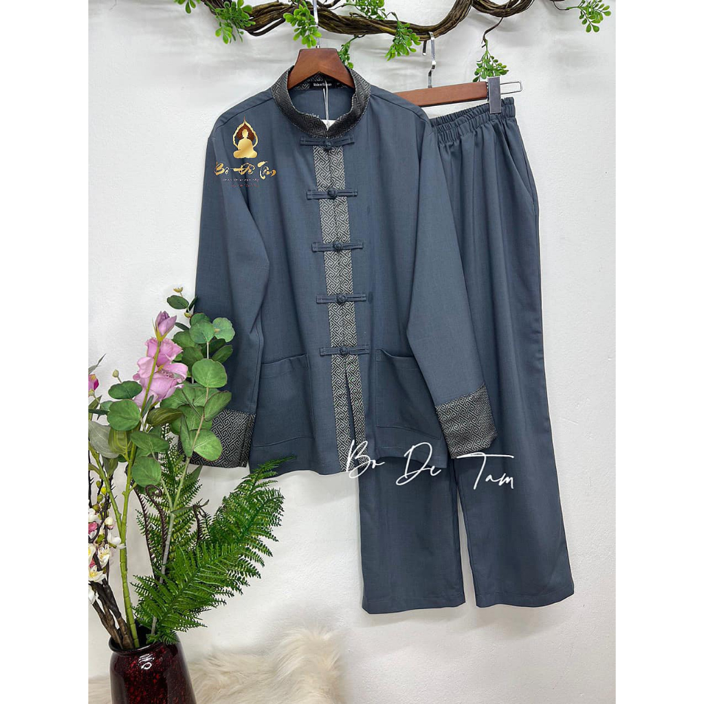 🔥SALE CHÀO  XUÂN 🔥Set pháp phục, đồ bộ đi chùa dành cho nam, cực mát, thấm hút mồ hôi 4 màu