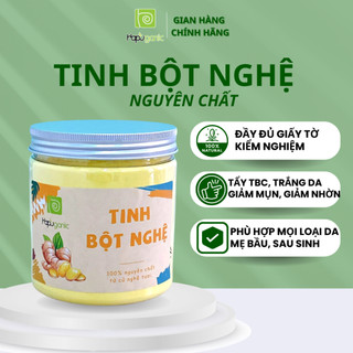 DẠNG HŨ Tinh Bột Nghệ Nguyên Chất Thiên Nhiên HaPu Organic 100G
