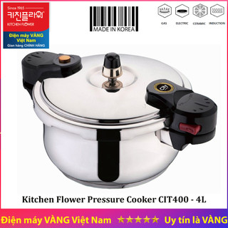 Nồi áp suất inox Hàn Quốc Kitchen Flower CIT400 4 lít
