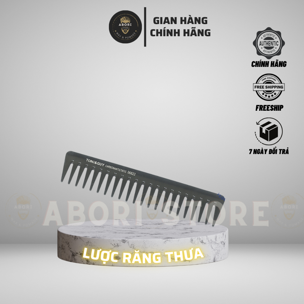 Lược răng thưa tạo texture