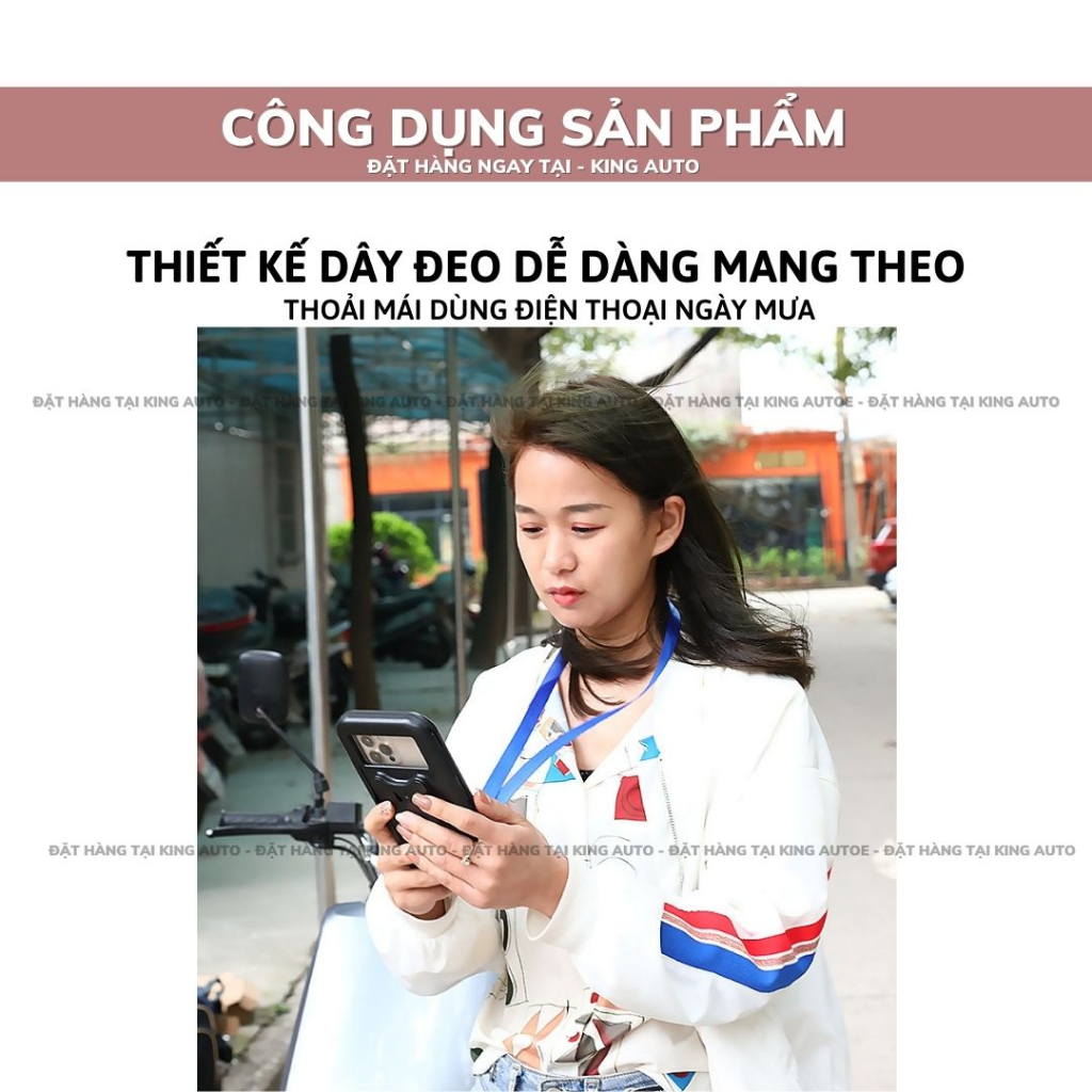 Giá Đỡ Điện Thoại Xe Máy Xe Đạp Xoay 360*  Chống Nước - Tặng Dây Đeo cao cấp | BigBuy360 - bigbuy360.vn