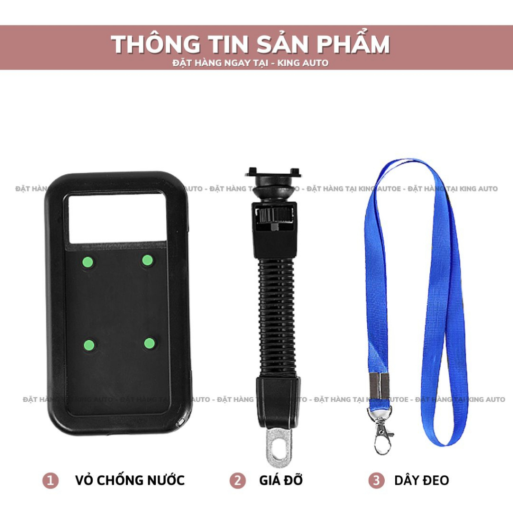 Giá Đỡ Điện Thoại Xe Máy Xe Đạp Xoay 360*  Chống Nước - Tặng Dây Đeo cao cấp | BigBuy360 - bigbuy360.vn