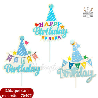 1 QUE CẮM TRANG TRÍ BÁNH HPBD (GIAO MẪU NGẪU NHIÊN)