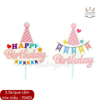 1 QUE CẮM TRANG TRÍ BÁNH HPBD (GIAO MẪU NGẪU NHIÊN)