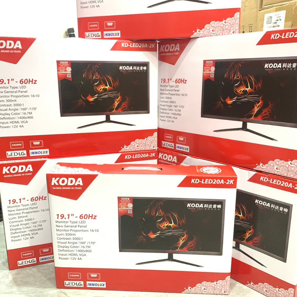 Màn hình 19,1 inch LCD KODA Wide LED, Màn Hình Máy Tính, New Full Box, Bảo Hành 24 Tháng | BigBuy360 - bigbuy360.vn