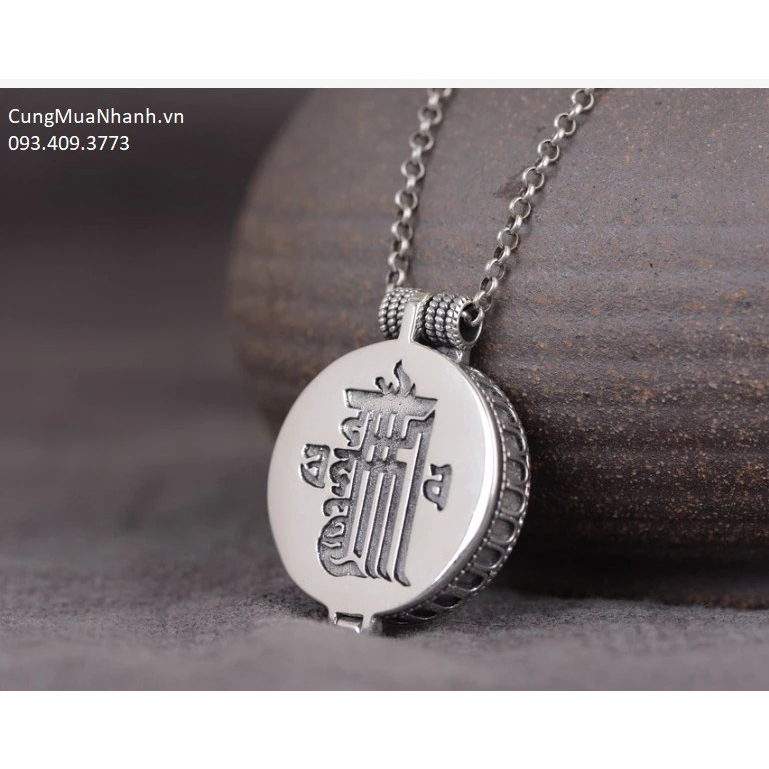 Mặt Dây Chuyền Chùy Kim Cang _ Lục Tự _ Kalachakra - DC595