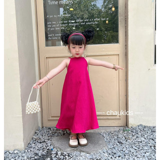 Váy maxi đi biển siêu xinh mát mẻ cho bé gái