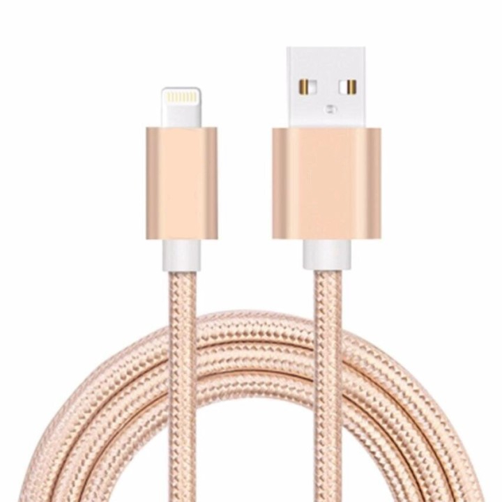 Cáp Sạc Điện Thoại Siêu Bền Sạc Siêu Nhanh, Dây Sạc Cao Cấp Bọc Dù Màu Ngẫu Nhiên.