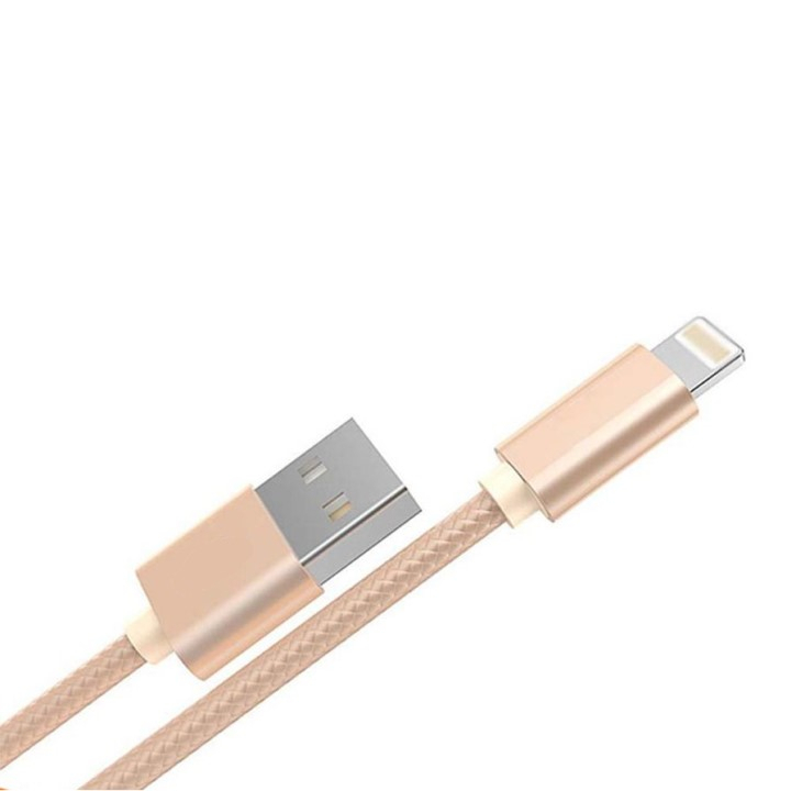 Cáp Sạc Điện Thoại Siêu Bền Sạc Siêu Nhanh, Dây Sạc Cao Cấp Bọc Dù Màu Ngẫu Nhiên.