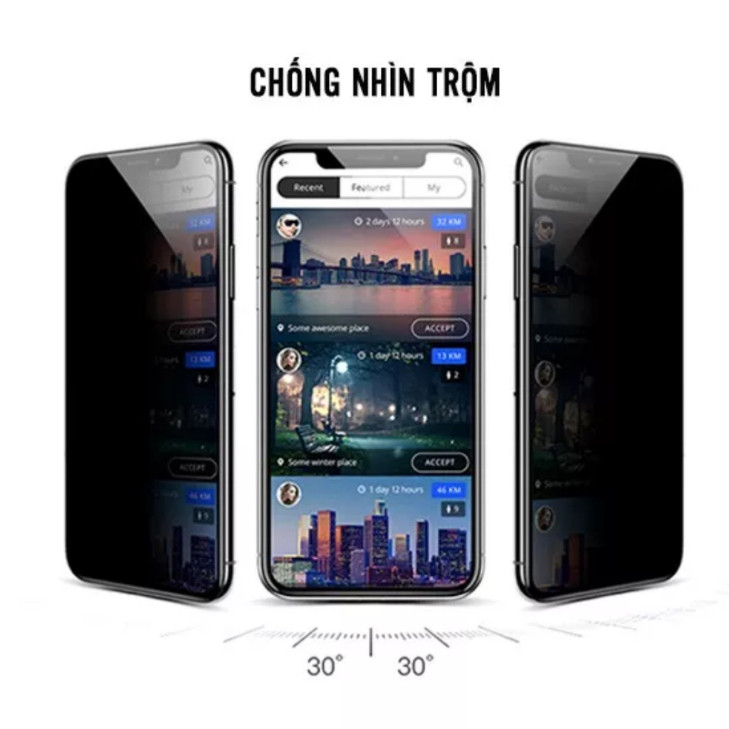 Kính cường lực chống nhìn trộm tự dán cho iphone X Xsmax 11 11 Pro Max 12 Pro Max 13 13 Promax 14 Plus 14 Promax S P