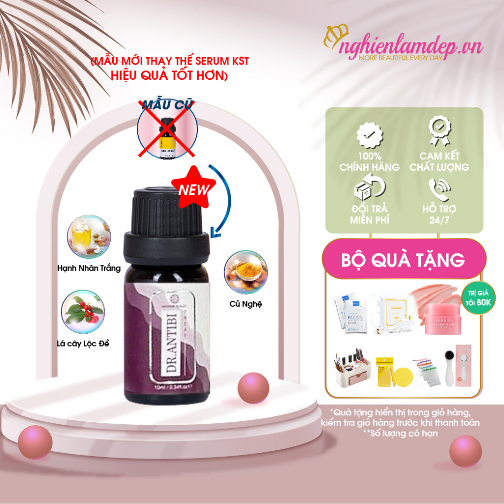 Serum chăm sóc da Mụn, mờ thâm, sẹo do mụn (Serum KST) Dr Antibi 10ml Hathor Beauty - Nghiền Làm Đẹp