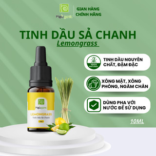 Tinh Dầu Sả Chanh HaPuganic Lemongrass 10ml thơm phòng đuổi muỗi
