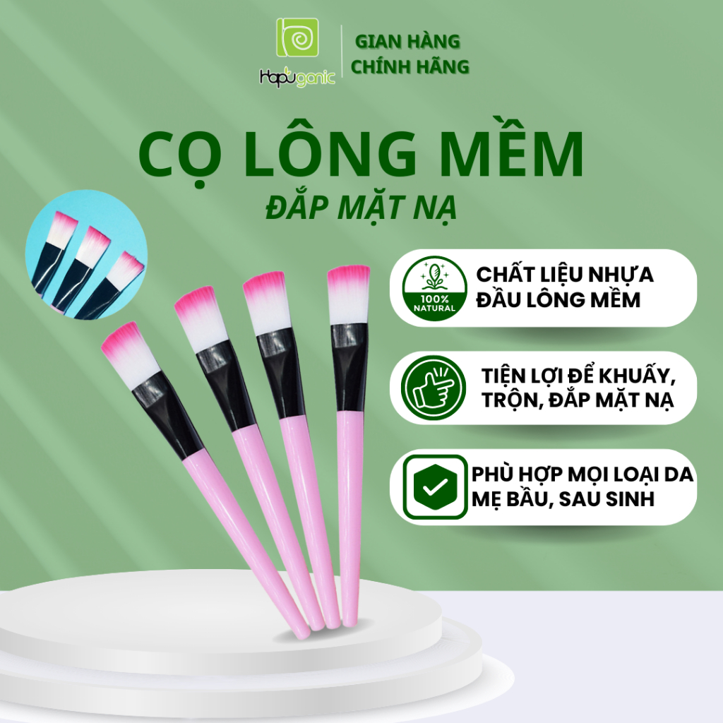 Cọ đắp mặt nạ tiện dụng Hapu Organic