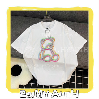 Áo thun adlv tee metal line bear white