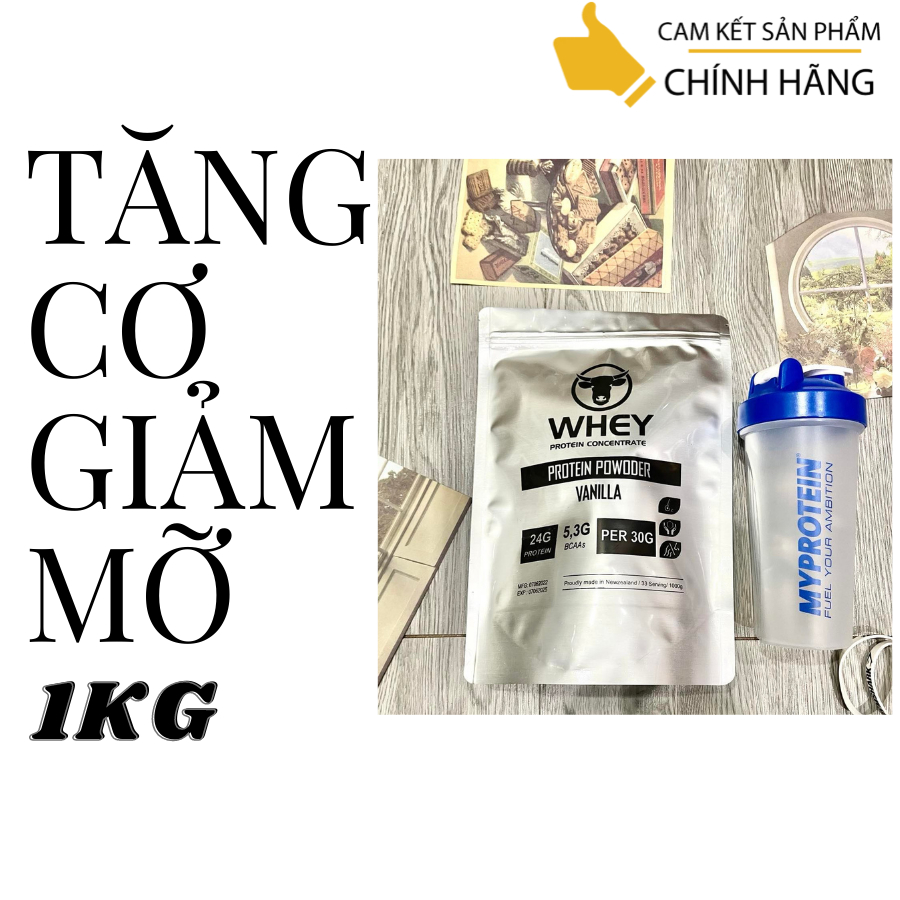 1KG WHEY PROTEIN CONCENTRATE 80% - SỮA TĂNG CƠ GIẢM MỠ CHẤT LƯỢNG