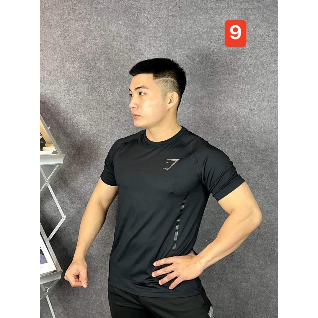 Áo GS Thun Thể Thao Tập Gym Nam Form Ôm Body Vải Thun Lạnh Co Dãn 4chiều