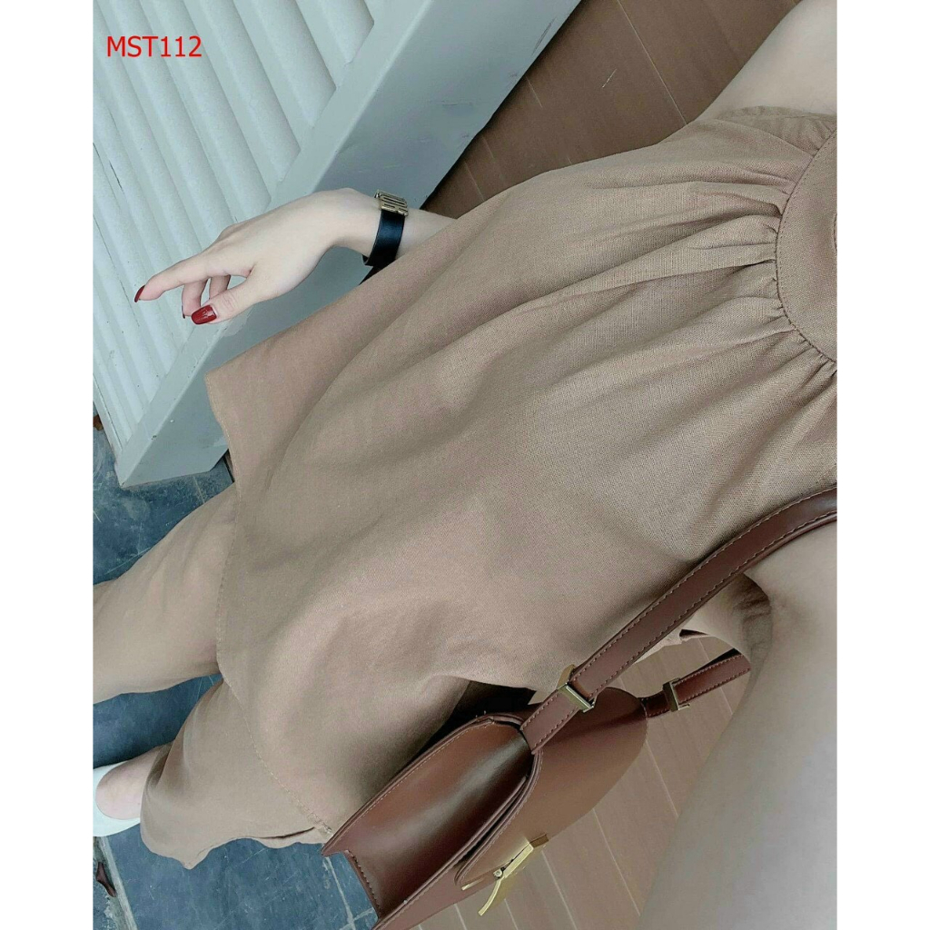 Sét Bộ Đũi Cổ Yếm Siêu Hot Chất Đũi Sước QC Cao Cấp Siêu Dầy Đẹp Mát Sét basic đơn giản diện ở nhà, đi chơi