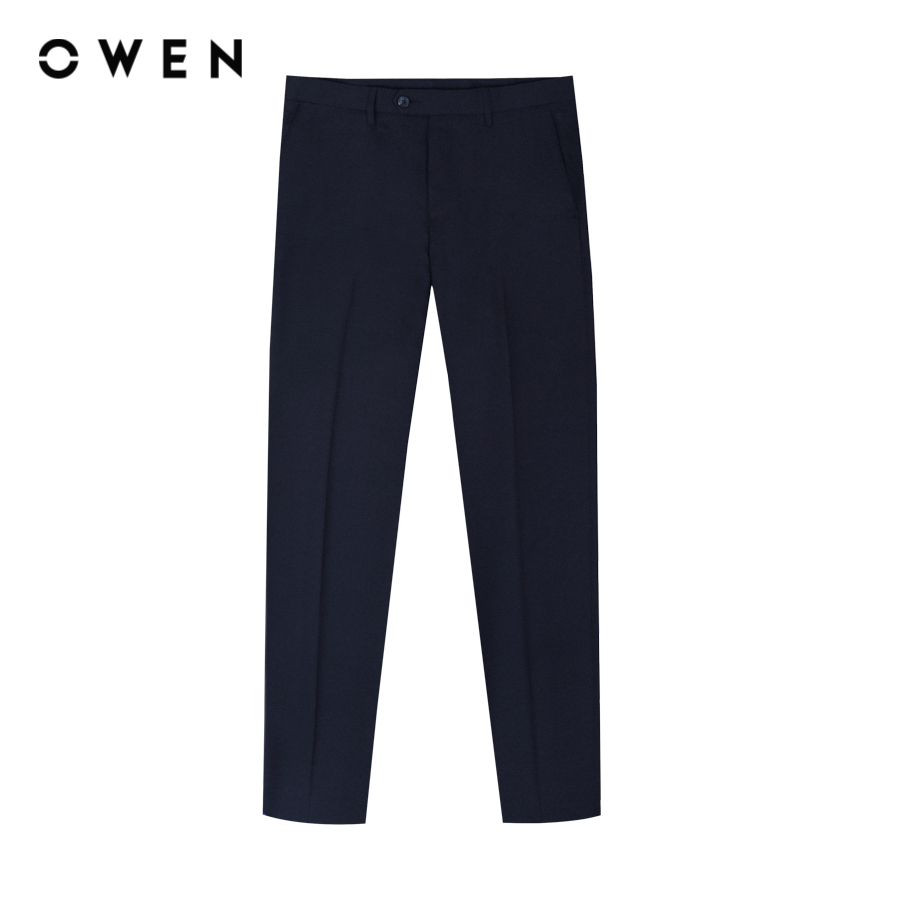 Quần tây Nam Owen Regular Fit polyester Navy - QR231539