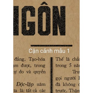 poster tuyên ngôn độc lập 30*42