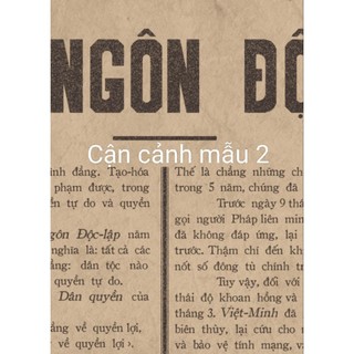 poster tuyên ngôn độc lập 30*42