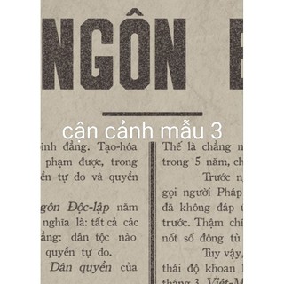 poster tuyên ngôn độc lập 30*42