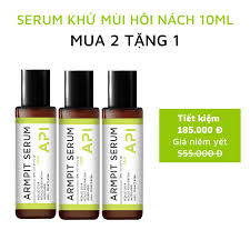 SON NÁCH API Serum khử mùi hôi nách API Thanh lăn làm trắng nách son nách API ngăn tiết mồ hôi 10ml