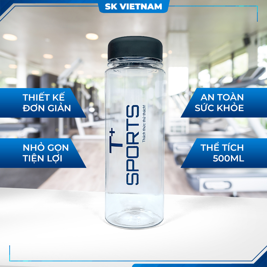 Chai nước thể thao năng động T+ Sports