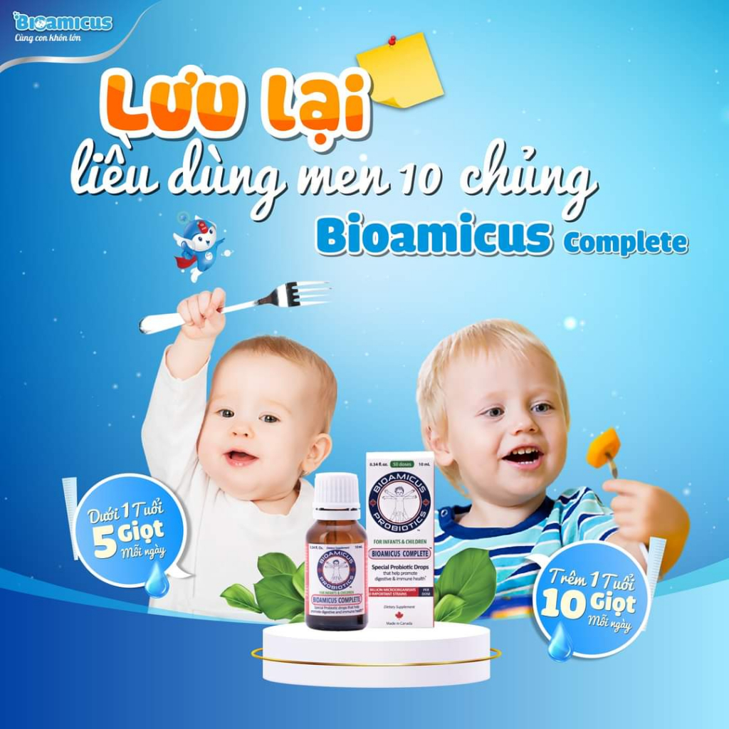 Men Vi Sinh 10 Chủng Bioamicus Complete