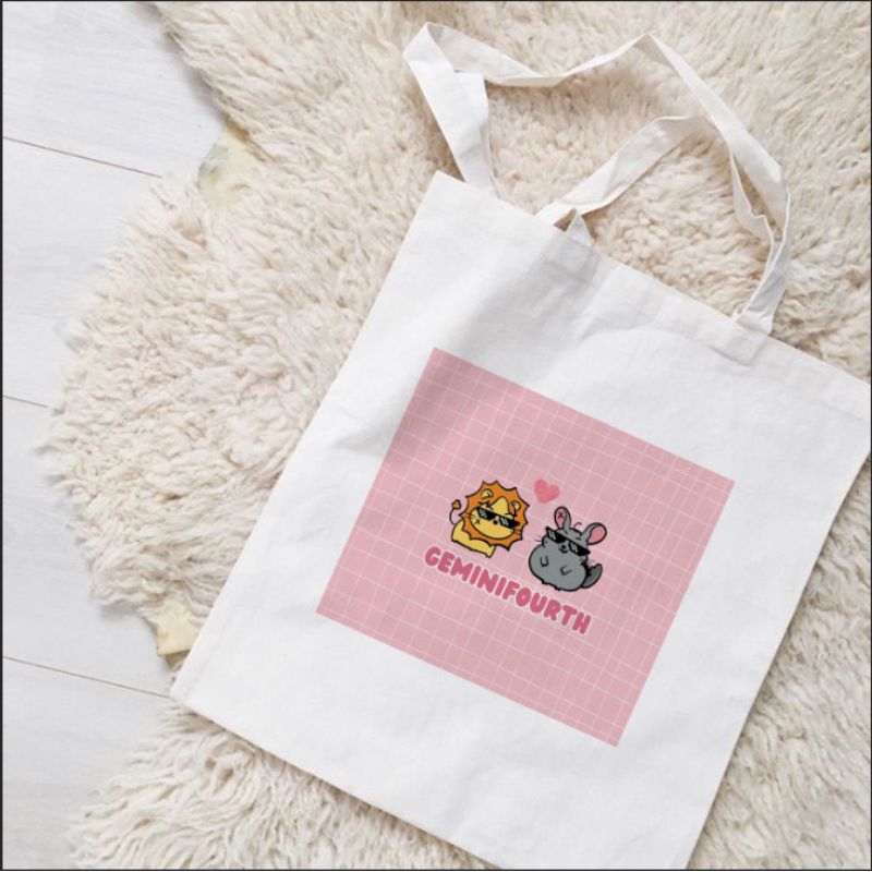 (XẢ) Túi tote vải canvas LionChinzilla