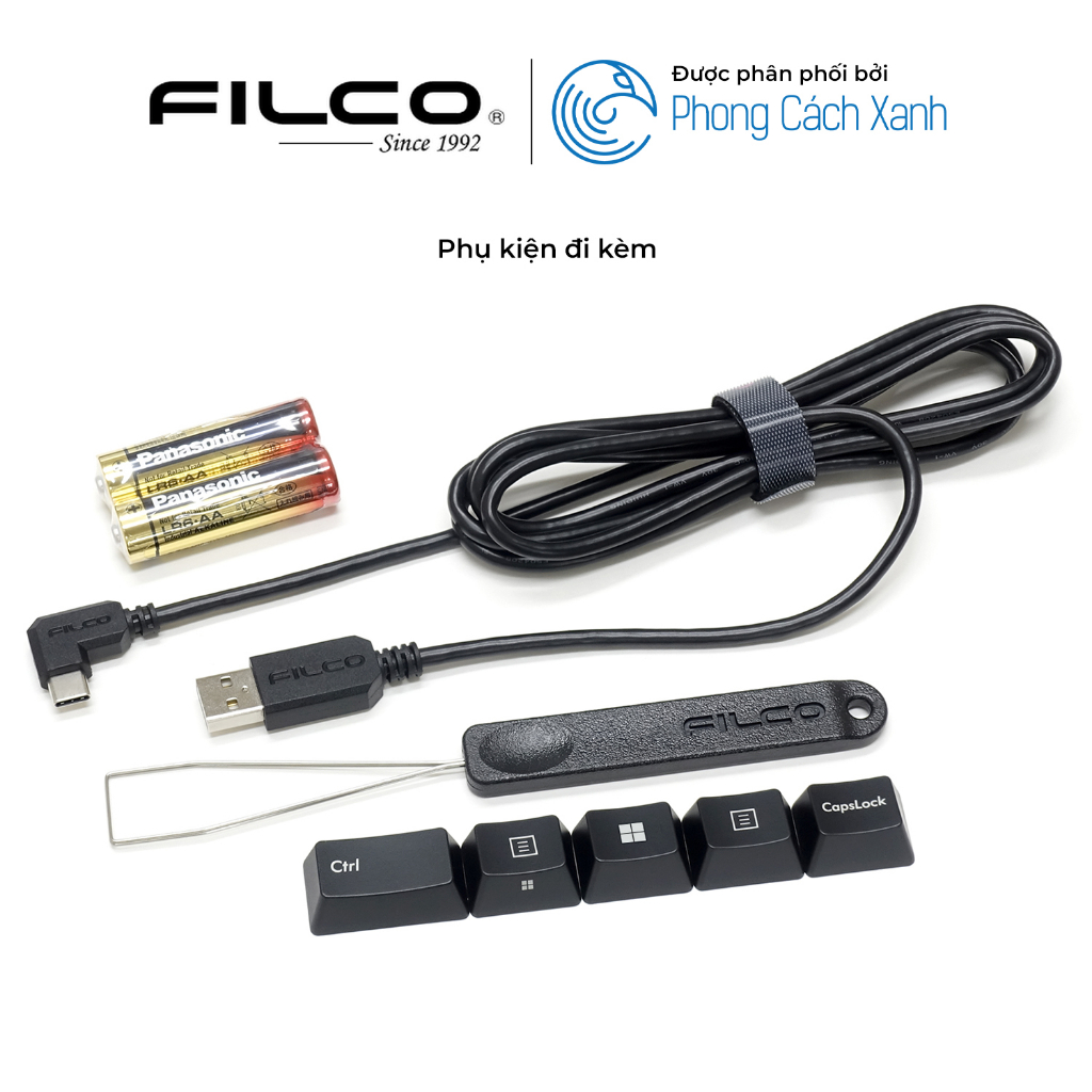 Bàn phím cơ Filco Majestouch Convertible 3 kết nối bluetooth - Fullsize - Hàng Chính Hãng