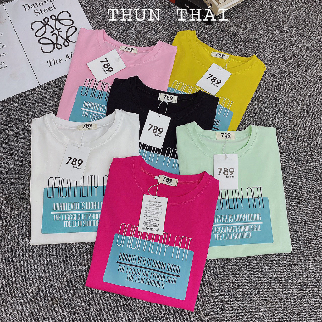 Áo Thun Nữ Vải CottonThái Xịn Đẹp Chất Êm Mịn Dày Dặn In Hình Tùy ChọnTheo Ý Khách MIYUNA
