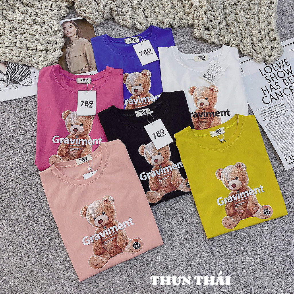 Áo Thun Nữ Vải CottonThái Xịn Đẹp Chất Êm Mịn Dày Dặn In Hình Tùy ChọnTheo Ý Khách MIYUNA