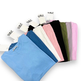 ÁO PHÔNG NỮ CỔ TRÒN TRƠN BASIC NHIỀU MÀU ZR