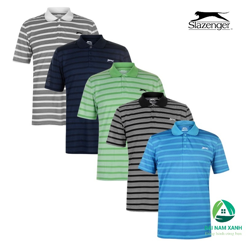 Áo thun nam Slazenger Stripe Polo - Hàng size châu Âu