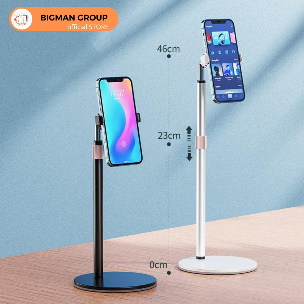 Giá kẹp điện thoại tích hợp sò làm mát livestream, ghi hình đa năng