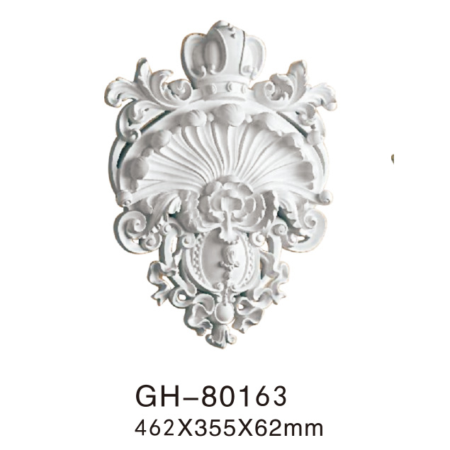 Phù điêu, họa tiết hoa góc cạnh trang trí trần, tưởng, chất liệu PU siêu bền, mã GH 80162, 80163, 80219, 80224 L/R