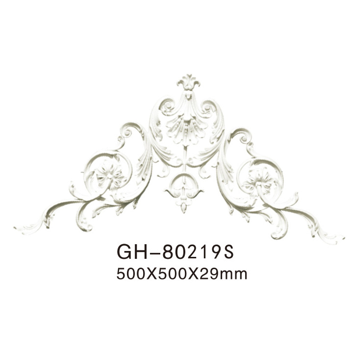 Phù điêu, họa tiết hoa góc cạnh trang trí trần, tưởng, chất liệu PU siêu bền, mã GH 80162, 80163, 80219, 80224 L/R