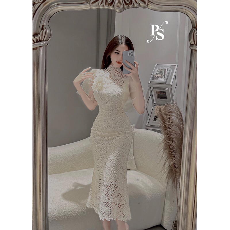 Váy ren đuôi cá,