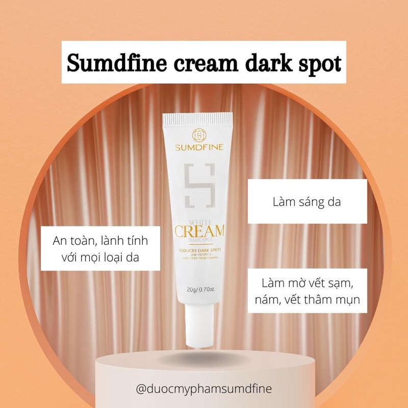 Kem Arbutin Sumdfine 5% mờ thâm nám thâm mụn sáng da