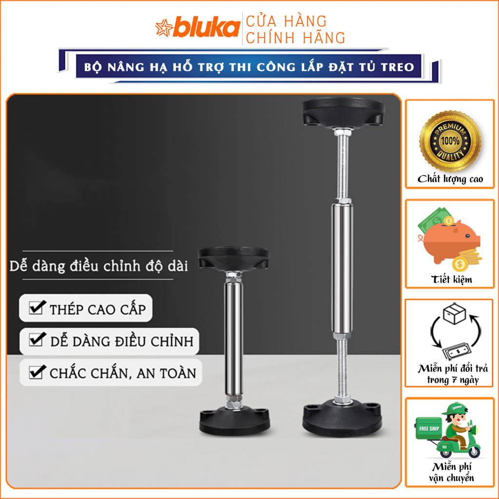 Bộ Nâng Hạ Hỗ Trợ Thi Công Lắp Đặt Tủ Treo [GIÁ 1 CÁI]