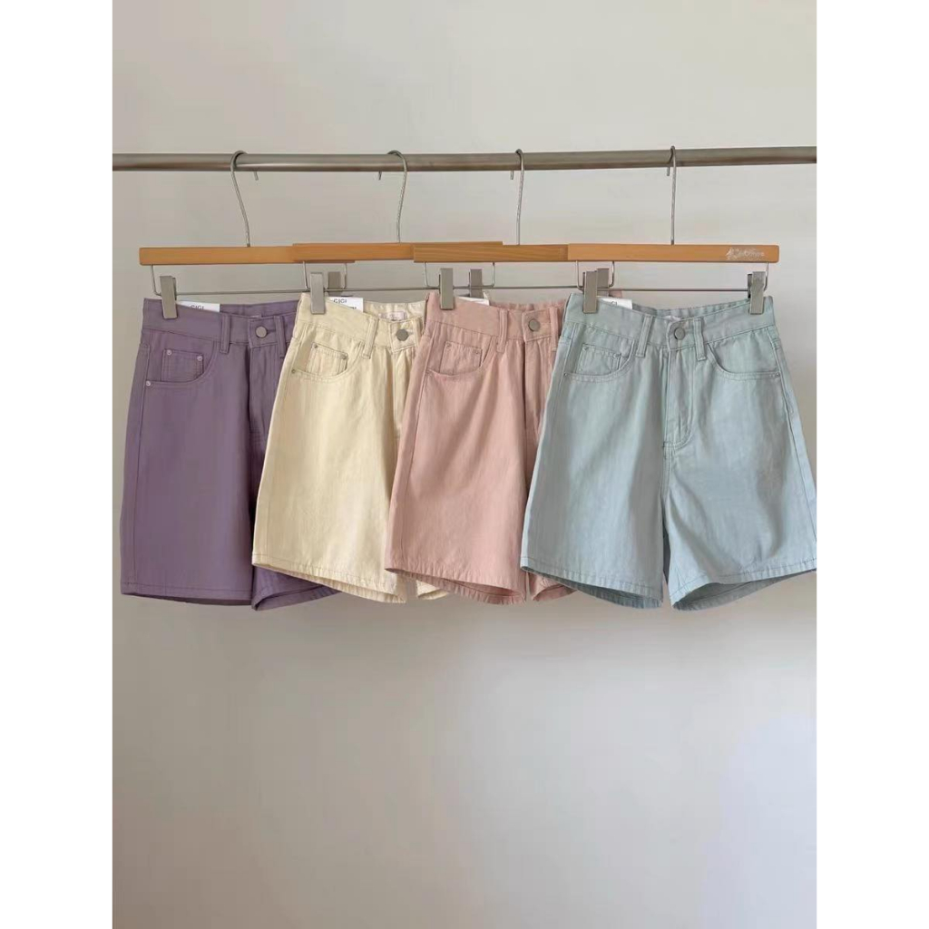 Quần short XONXEN SHOP QUY NHƠN Cici trơn ống rộng .mẫu short ngắn có bảng màu basic dễ phối đồ mã 8067