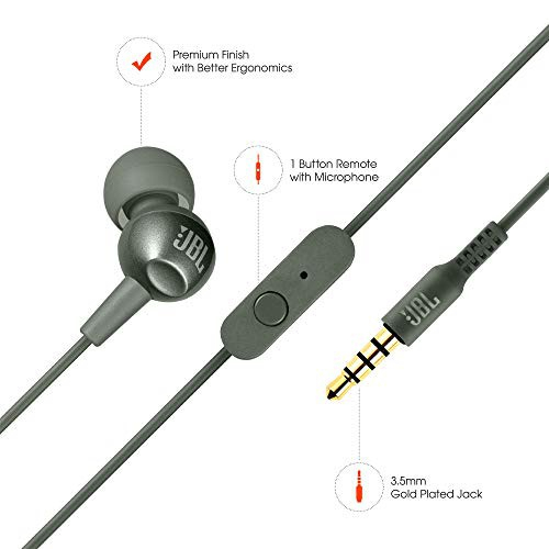 100% Hàng chính hãng Tai nghe JBL C200SI chính hãng có dây cổng 3.5 mm kèm Mic cho điện thoại Android