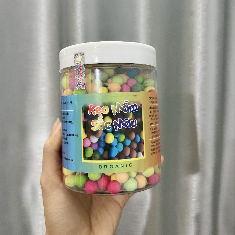 Viên mầm đậu nành mix đủ vị nguyên xơ matcha collagen sữa khoai môn dâu tây việt quất tảo - viên mầm sắc màu